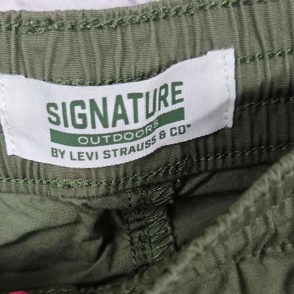 Levi Strauss Boys Cargo Jogger Pull On Pants Olive Green Outdoor Activewear UPF - Picture 6 of 14